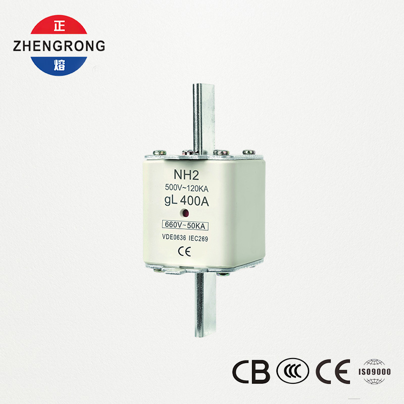 CE & IEC Certified Fuse Link NH2 660V 400A ຄວາມສາມາດແຕກສູງ