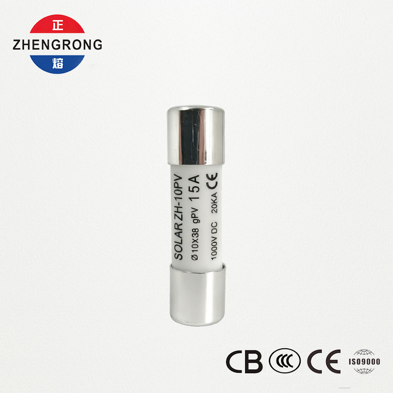 ປັບແຕ່ງ 10*38 15A Solar Panel Reset Fuse Links for Photovoltaics