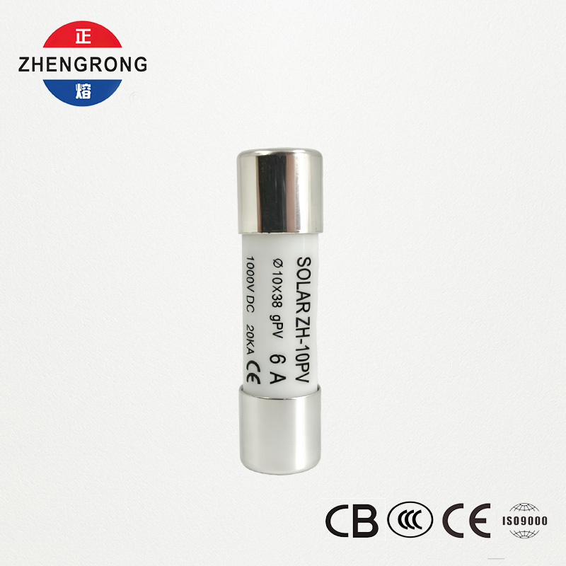 ປັບແຕ່ງ 10*38 6A Solar Panel Reset Fuse Links for Photovoltaics