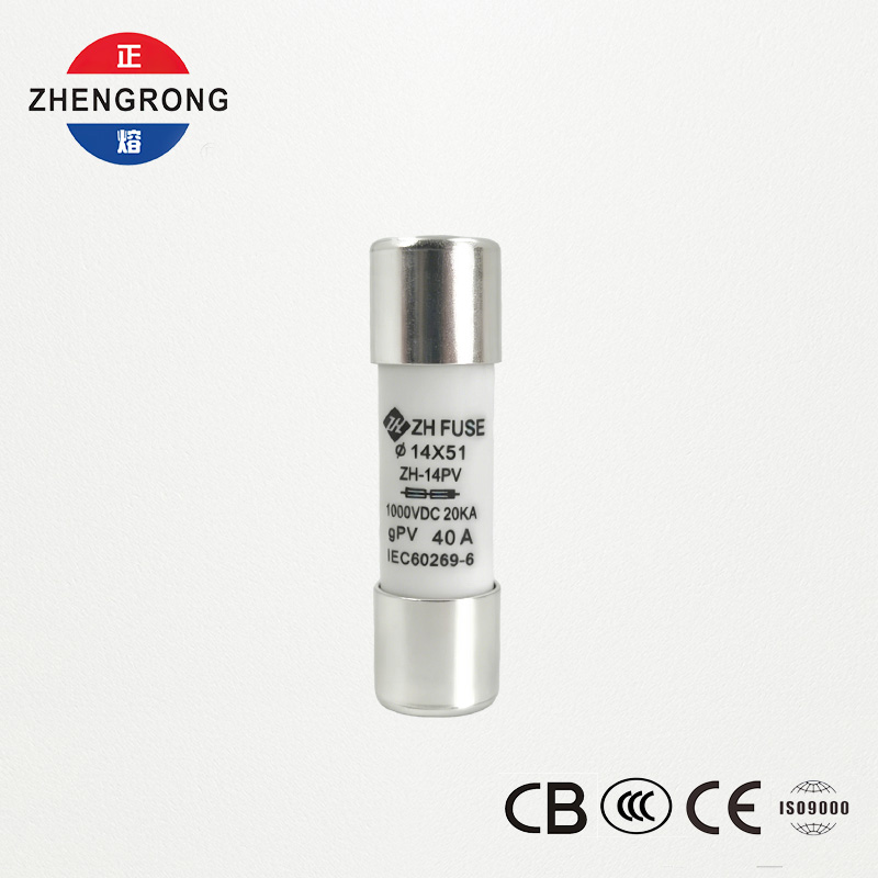 ປັບແຕ່ງ 14*51 40A Solar Panel Reset Fuse Links for Photovoltaics
