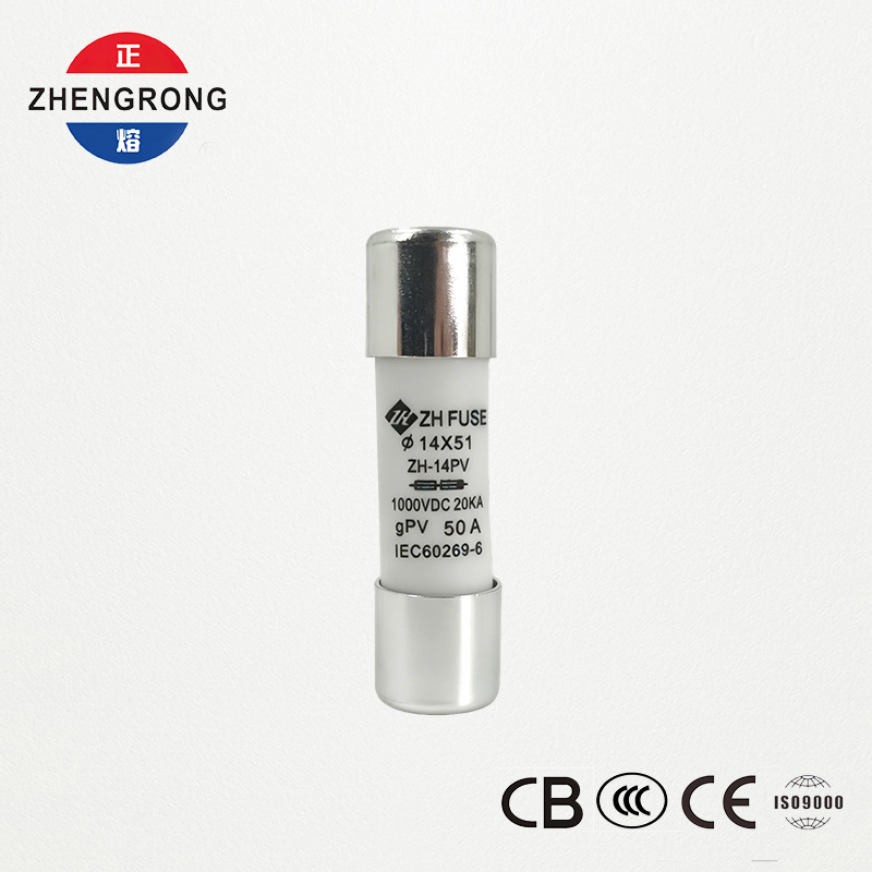 ປັບແຕ່ງ 14*51 50A Solar Panel Reset Fuse Links for Photovoltaics