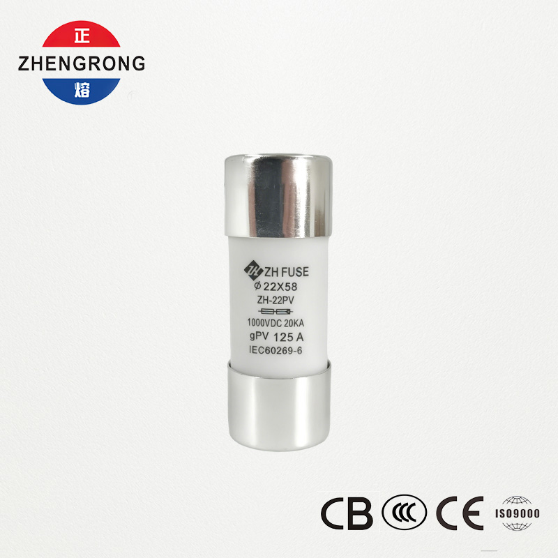 ປັບແຕ່ງ 22*58 125A Solar Panel Reset Fuse Links for Photovoltaics