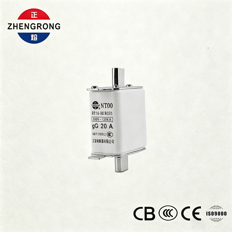 ຄວາມຈຸສູງ Breaking Capacity NT00 20A Fuse - 500V 120kA Ceramic gG Fuse Link
