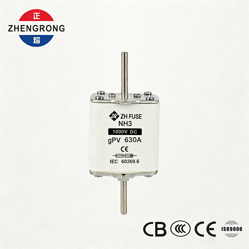 NH3 1000V DC 630A gPV Fuse ສໍາລັບລະບົບແສງຕາເວັນ PV