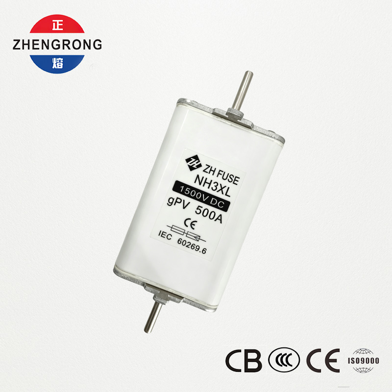 NH3XL 500A 1500V DC gPV Photovoltaic Fuse Link - IEC 60269.6 ຮັບການຮັບຮອງ
