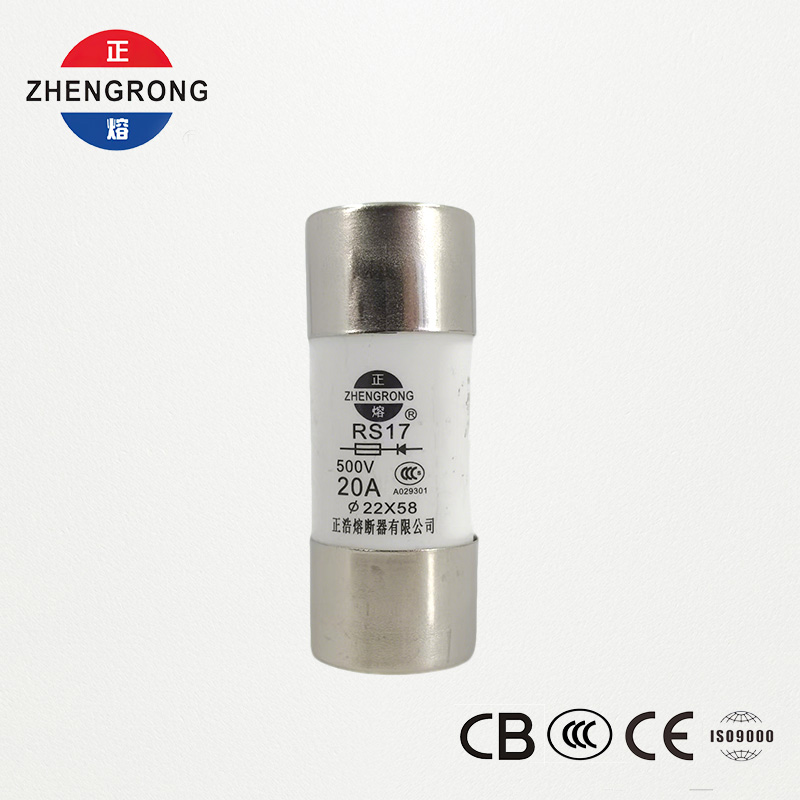 RS17 20A 500V Cylindrical Fast-acting Fuse | 22*58ມມ | CCC ຮັບຮອງ