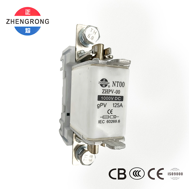 ZHPV-00 125A 1000V DC Photovoltaic Protection Fuse - ໄດ້ຮັບການຢັ້ງຢືນ CE