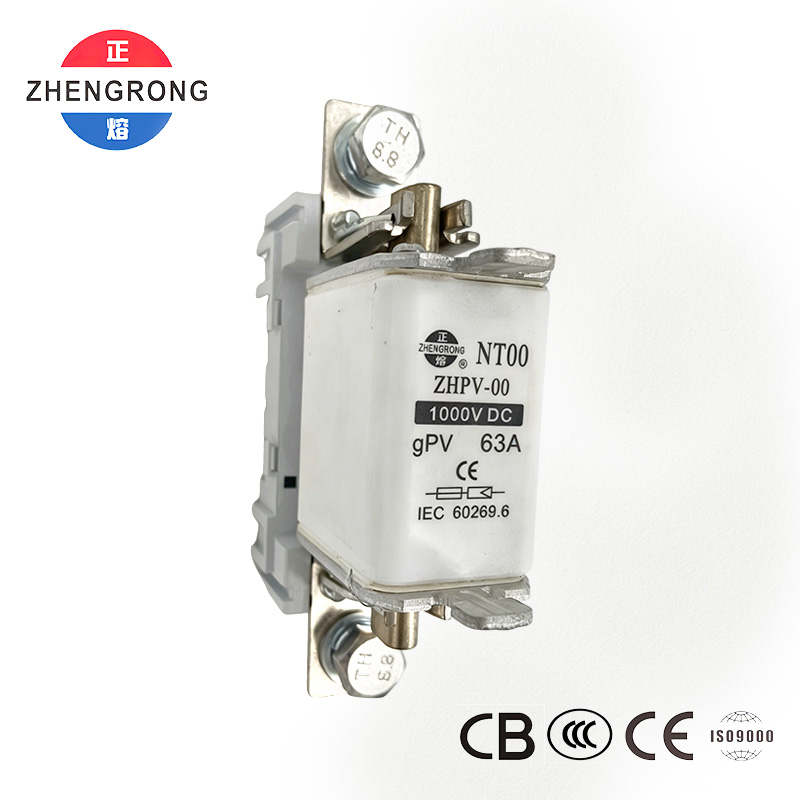 ZHPV-00 63A 1000V DC Photovoltaic Protection Fuse - ໄດ້ຮັບການຢັ້ງຢືນ CE